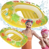 Materace dmuchane i koła do pływania - BESTWAY PONTON DZIECIĘCY dmuchany materac łódka do pływania - miniaturka - grafika 1