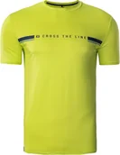 Koszulki męskie - Męska koszulka z krótkim rękawem Iq Cross The Line Corna lime punch rozmiar L - miniaturka - grafika 1