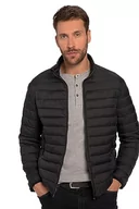 Kurtki męskie - JP 1880 Męska kurtka pikowana, duże rozmiary, duże rozmiary, L-8XL, podszewka w kontrastowym kolorze, lekka i ciepła 723363, czarny, 7XL - miniaturka - grafika 1
