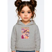 Bluzy dla dziewczynek - BLUZA DZIECIĘCA KPOP DEMON HUNTERS HUNTRIX 110-116 Z KAPTUREM BAWEŁNIANA - miniaturka - grafika 1