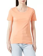 Koszulki i topy damskie - s.Oliver Damska koszulka z krótkim rękawem, pomarańczowy, L - miniaturka - grafika 1