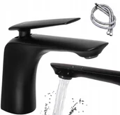 Baterie umywalkowe - Bateria Umywalkowa Rea Jager black niska - miniaturka - grafika 1