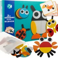 Zabawki interaktywne dla dzieci - Układanka drewniana- puzzle Kruzzel 22426 - miniaturka - grafika 1