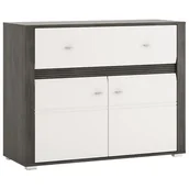 Komody - Komoda Sevilla typ 34 2D1S sosna norweska/ biały - miniaturka - grafika 1