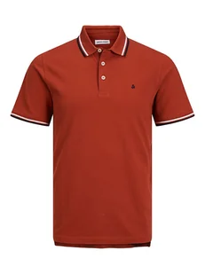 Jack & Jones Koszulka polo w kolorze czerwonym - Koszulki męskie - miniaturka - grafika 1