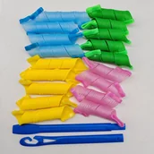 Wałki do włosów - TEMU 18 szt. Bez ciepła spiralne lokówki zestaw - Miękkie magiczne lokówki z haczykiem do łatwego stylizowania, bez uszkodzeń, bez splątania - - miniaturka - grafika 1