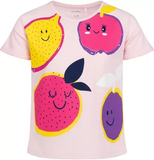 Bluzki dla dziewczynek - T-shirt z krótkim rękawem dla dziewczynki, z motywem owocowym, jasnoróżowy 3-8 lat - grafika 1