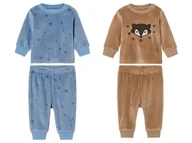 Śpiochy dla niemowląt - lupilu® Piżama dziecięca z weluru - miniaturka - grafika 1