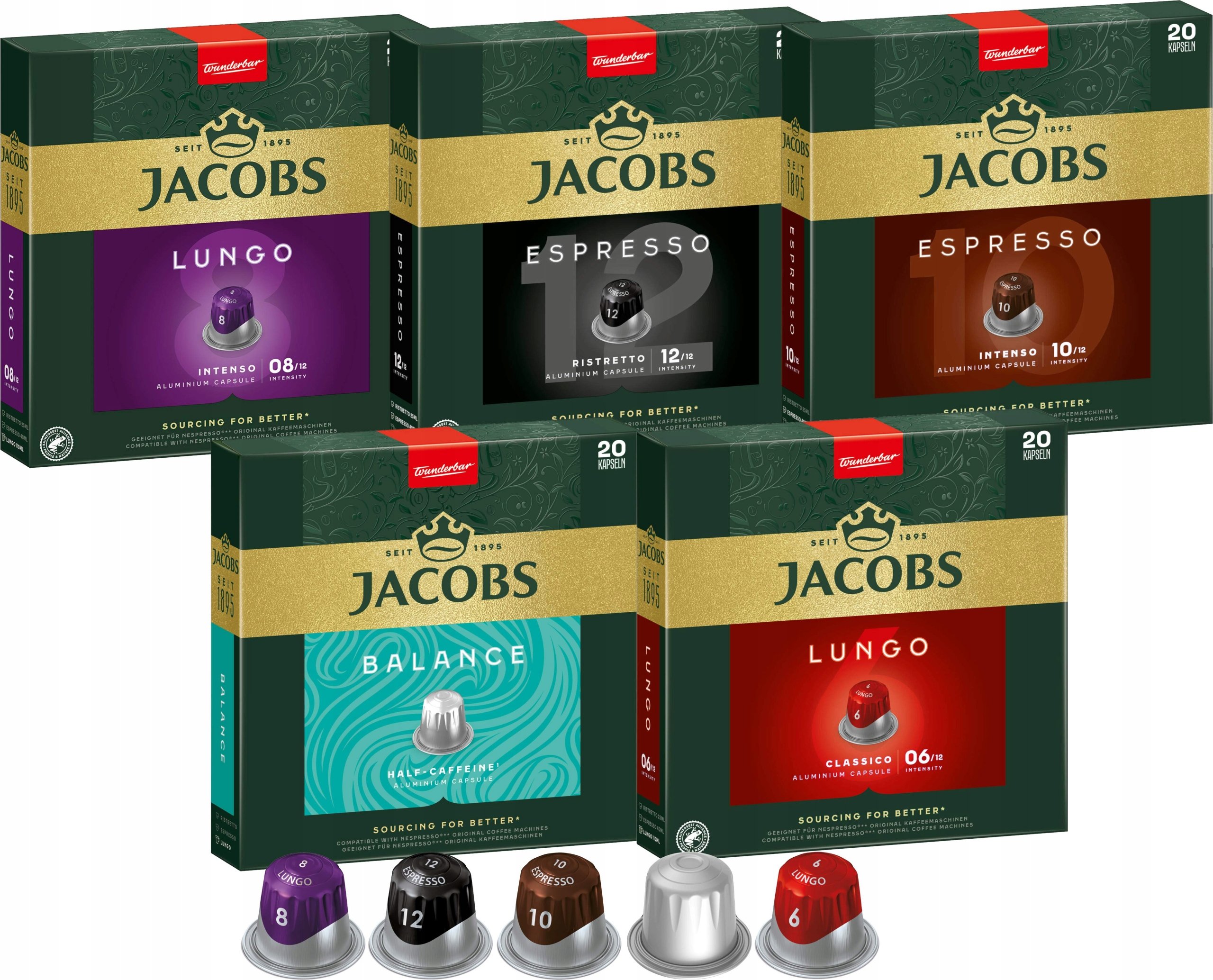 Zestaw Jacobs D.egberts Kawa Nespresso 10x10