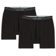 Majtki męskie - Męskie bokserki Icebreaker Men Merino 150 Anatomica Boxers 2 Pack Rozmiar: M / Kolor: czarny - miniaturka - grafika 1