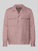 Kurtki męskie - Kurtka koszulowa o kroju regular fit z mieszanki lnu i wiskozy - miniaturka - grafika 1