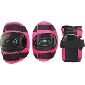 Ochraniacze - NILS Extreme Extreme H108 rozm.S Ciemny Róż zestaw ochraniaczy (16-2-331) - miniaturka - grafika 1