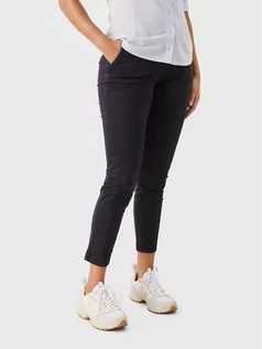 Spodnie damskie - Part Two Spodnie materiałowe Soffys 30305570 Granatowy Regular Fit - grafika 1