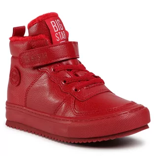 Sneakersy damskie - Big Star Sneakersy GG374042 Red - grafika 1