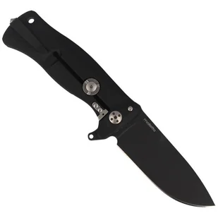 LionSteel - Nóż SR Flipper Aluminum Black / Black Blade - SR11A BB - Noże - miniaturka - grafika 3