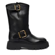 Botki damskie - Botki Badura EO-CLAIRE-70866 Czarny - miniaturka - grafika 1