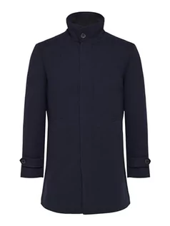 Płaszcze męskie - SELETED HOMME Slhreuben Wool Coat Noos męski krótki płaszcz, niebieski, S - grafika 1