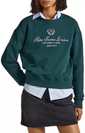 Bluzy damskie - Pepe Jeans Damska bluza z kapturem Vilma, Zielony (Regent Green), M - miniaturka - grafika 1