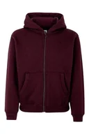 Bluzy dla dziewczynek - Mukua Byron Kids Bluza dziecięca z kapturem na zamek Wine, rozmiar 1/2 - miniaturka - grafika 1