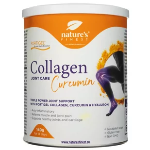 Nature's Finest, Kolagen z dodatkiem kurkumy, 140 g - Witaminy i minerały - miniaturka - grafika 1