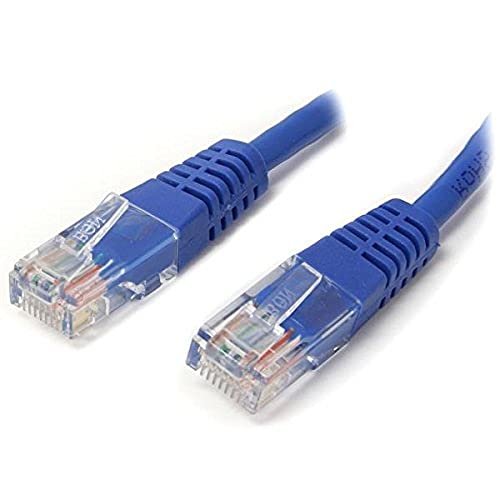 StarTech.com Kabel Ethernet Cat5e, 0,6 m, niebieski, kabel krosowy - formowany kabel Cat5e - krótki kabel sieciowy - kabel Ethernet - kabel Cat 5e - 0,6 m (M45PATCH2BL)