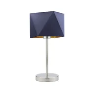 Lampy stojące - LYSNE, lampka nocna WUHU GOLD, granatowy ze złotym wnętrzem - miniaturka - grafika 1