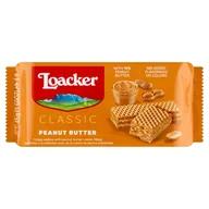 Kuchnie świata - Loacker Classic Chrupiące wafle z kremem z orzechów arachidowych 45 g - miniaturka - grafika 1