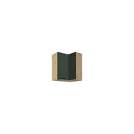 Szafki kuchenne - Szafka Górna Wisząca Narożna 1 Drzwi GLA-54G Glamour Green Fadome Dąb Sonoma, Basic - miniaturka - grafika 1