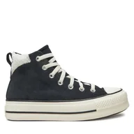 Trampki damskie - Trampki Converse Chuck Taylor All Star Puff Lift A09377C Czarny - miniaturka - grafika 1