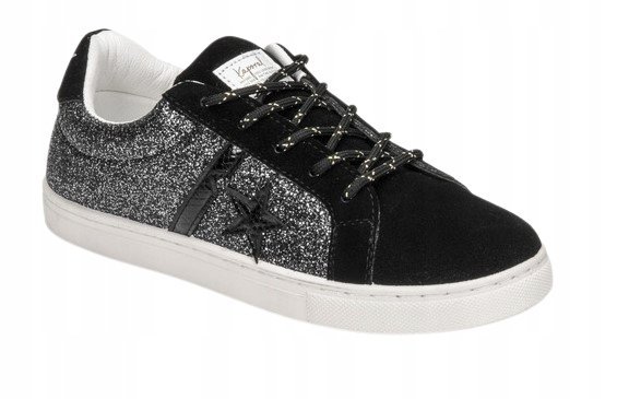 KAPORAL TRAMPKI DAMSKIE BROKATOWE CZARNE 40 SDN