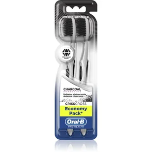 Oral-B CrissCross Szczoteczka z ekstraktem z węgla do delikatnego czyszczenia zębów, 2 sztuki - Szczoteczki do zębów - miniaturka - grafika 1