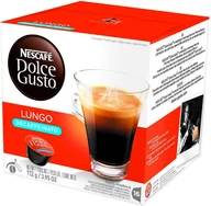 Kawa w kapsułkach i saszetkach - Nescafe Kapsułki Lungo bezkofeinowe do Dolce Gusto 16 szt. - miniaturka - grafika 1