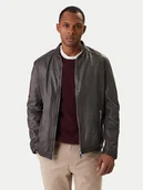 Kurtki męskie - Milestone Kurtka skórzana Oliverio 611099 60770 Szary Regular Fit - miniaturka - grafika 1