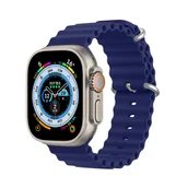 Akcesoria do smartwatchy - Pasek Dux Ducis Strap Apple Watch 4/5/6/7/8/SE 44/45mm granatowy (OceanWave - miniaturka - grafika 1