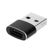 Złącza, przejściówki, adaptery - Adapter przejściówka USB - USB Typu C czarny - miniaturka - grafika 1