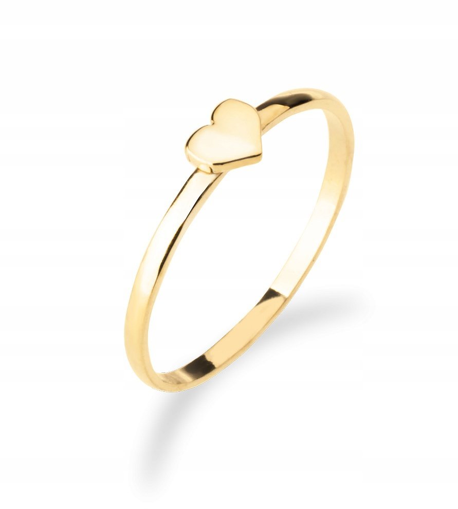 ZŁOTY PIERŚCIONEK GWIAZD SERCE SERDUSZKO 333