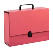 Teczki i skoroszyty - Penmate Tadeo Trading Tadeo Trading Teczka z rączką A4 10cm róż malinowy Tadeo Trading TARGI AD107TT - miniaturka - grafika 1