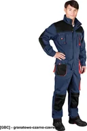 Odzież robocza - R.E.I.S. LH-FMN-O - KOMBINEZON OCHRONNY - granatowo-czarno-czerwony 60 - miniaturka - grafika 1
