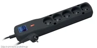 Listwy zasilające - Lestar Listwa zasilająca LVT-530WA 5W 2,5m czarna 1966001054 - miniaturka - grafika 1