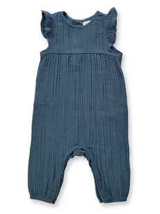 Sense Organics Rampers "Marli" w kolorze granatowym - Pajacyki dla niemowląt - miniaturka - grafika 1