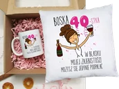 Kubki - Zestaw prezentowy na 40 urodziny dla brunetki - miniaturka - grafika 1