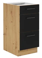 Szafki kuchenne - Szafka Stojąca Kuchenna 40 cm 3 Szuflady MODENA - miniaturka - grafika 1