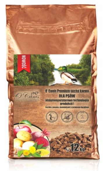 O'Canis Sucha Karma Premium Dla Psa Z Mięsem Kaczki Oraz Prosem, Ziemniakami I Czerwonym Burakiem 12Kg