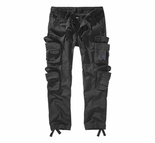 spodnie bojówki PURE SLIM FIT TROUSERS anthrazit-L - Spodnie męskie - miniaturka - grafika 1