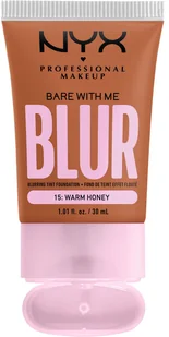 NYX PROFESSIONAL MAKEUP Bare With Me Blur Tint Foundation 15 Warm Honey - Podkład  15 Warm Honey - Podkłady do twarzy - miniaturka - grafika 5