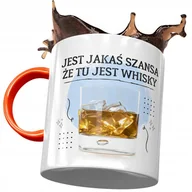 Kubki - Kubek Pomarańczowy Śmieszny Jest Jakaś Szansa z Nadrukiem ze Zdjęciem + Opakowanie na prezent (wzór 02) - miniaturka - grafika 1