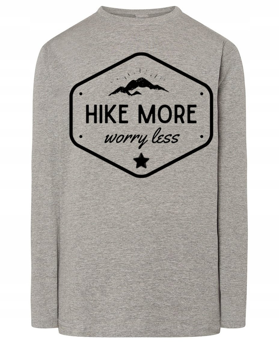 Longsleeve fajny nadruk WĘDRÓWKI GÓRY r.L