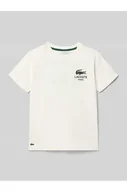 Koszulki i topy damskie - T-shirt o kroju regular fit z czystej bawełny - Lacoste - miniaturka - grafika 1