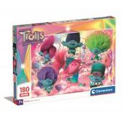 Puzzle - Puzzle 180 Super Kolor Trolls 3 Clementoni - miniaturka - grafika 1