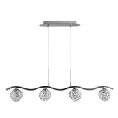 Lampy sufitowe - Candellux STARLET lampa sufitowa wisząca Chrom / TRANSPARENT 34-85750 - miniaturka - grafika 1